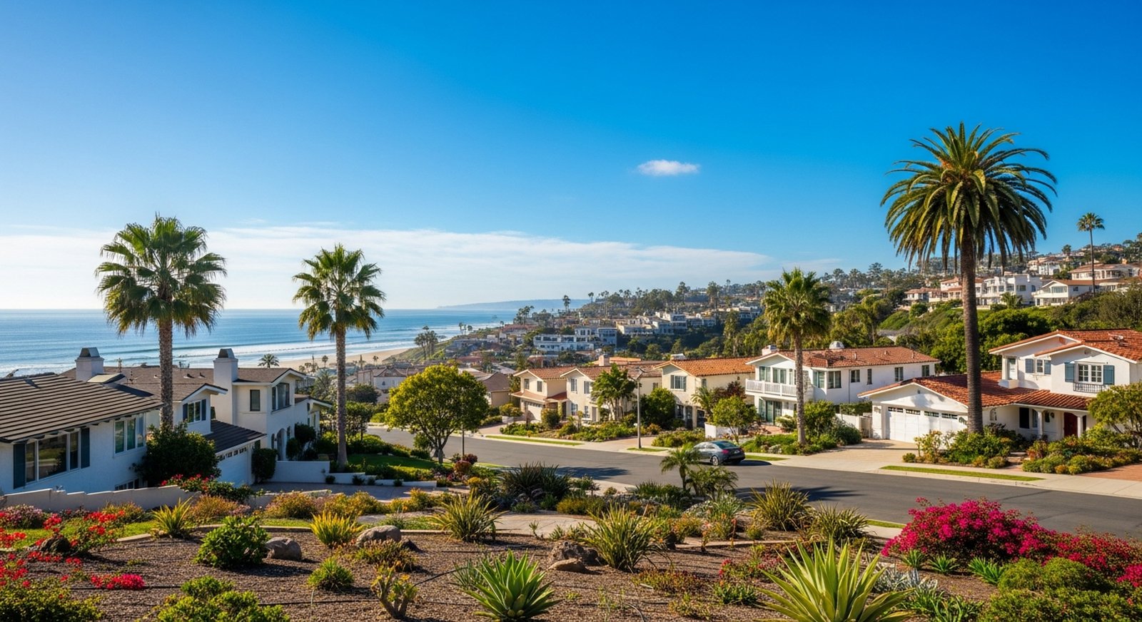 Residential real estate in Cardiff-by-the-Sea, San Diego County