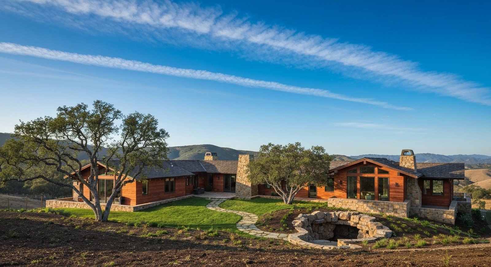 Residential real estate in Rancho Santa Fe, San Diego County